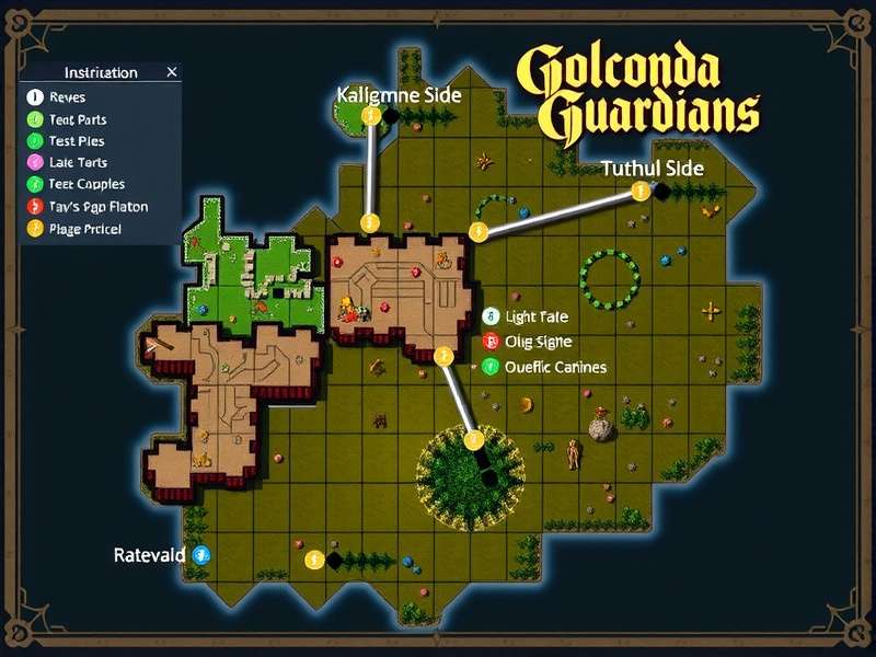 Golconda Guardians player distribution map